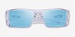 Oakley Heliostat Clear PlasticSunglass Frames from EyeBuyDirect, Closed View