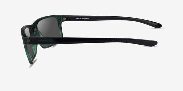 ARNETTE Mwamba Transparent Green PlasticSunglass Frames from EyeBuyDirect, Side View