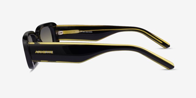 ARNETTE Litty Black Yellow AcetateSunglass Frames from EyeBuyDirect, Side View