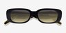 ARNETTE Litty Black Yellow AcetateSunglass Frames from EyeBuyDirect, Closed View