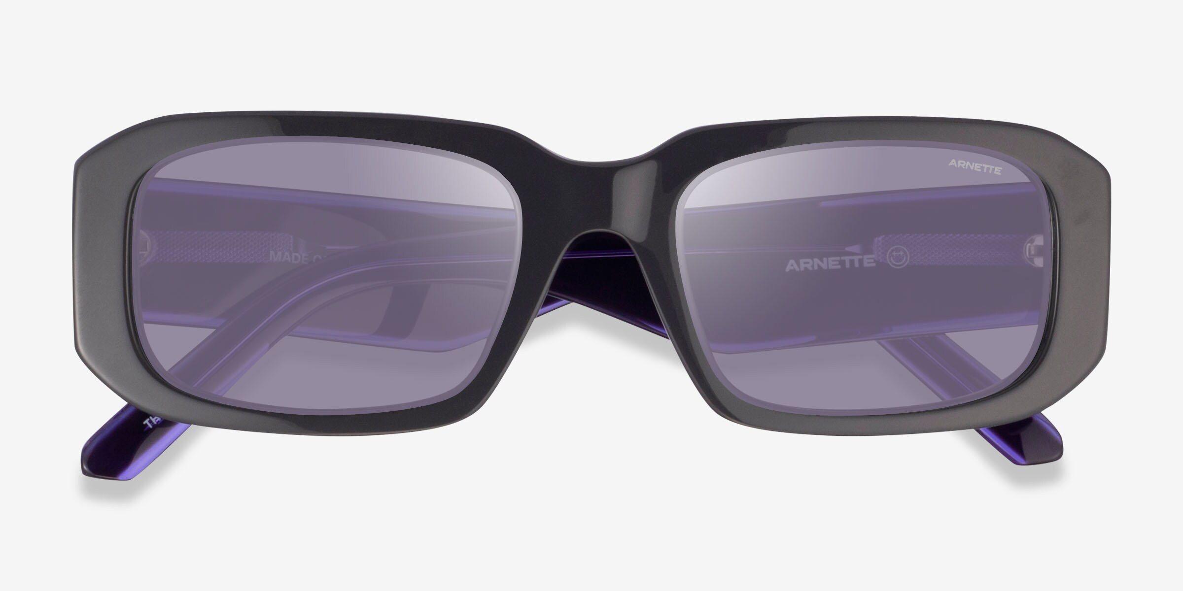 Arnette Sunglasses Stallion 3029 535/7A Made In Italy Purple ARNETTE Cortex - Square Transparent Violet Frame Sunglasses  main image 2