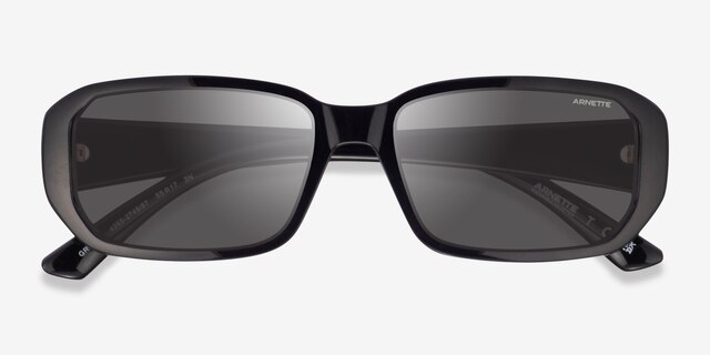 ARNETTE Gringo Shiny Black PlasticSunglass Frames from EyeBuyDirect, Closed View