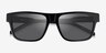 ARNETTE Black Cat Black AcetateSunglass Frames from EyeBuyDirect, Closed View