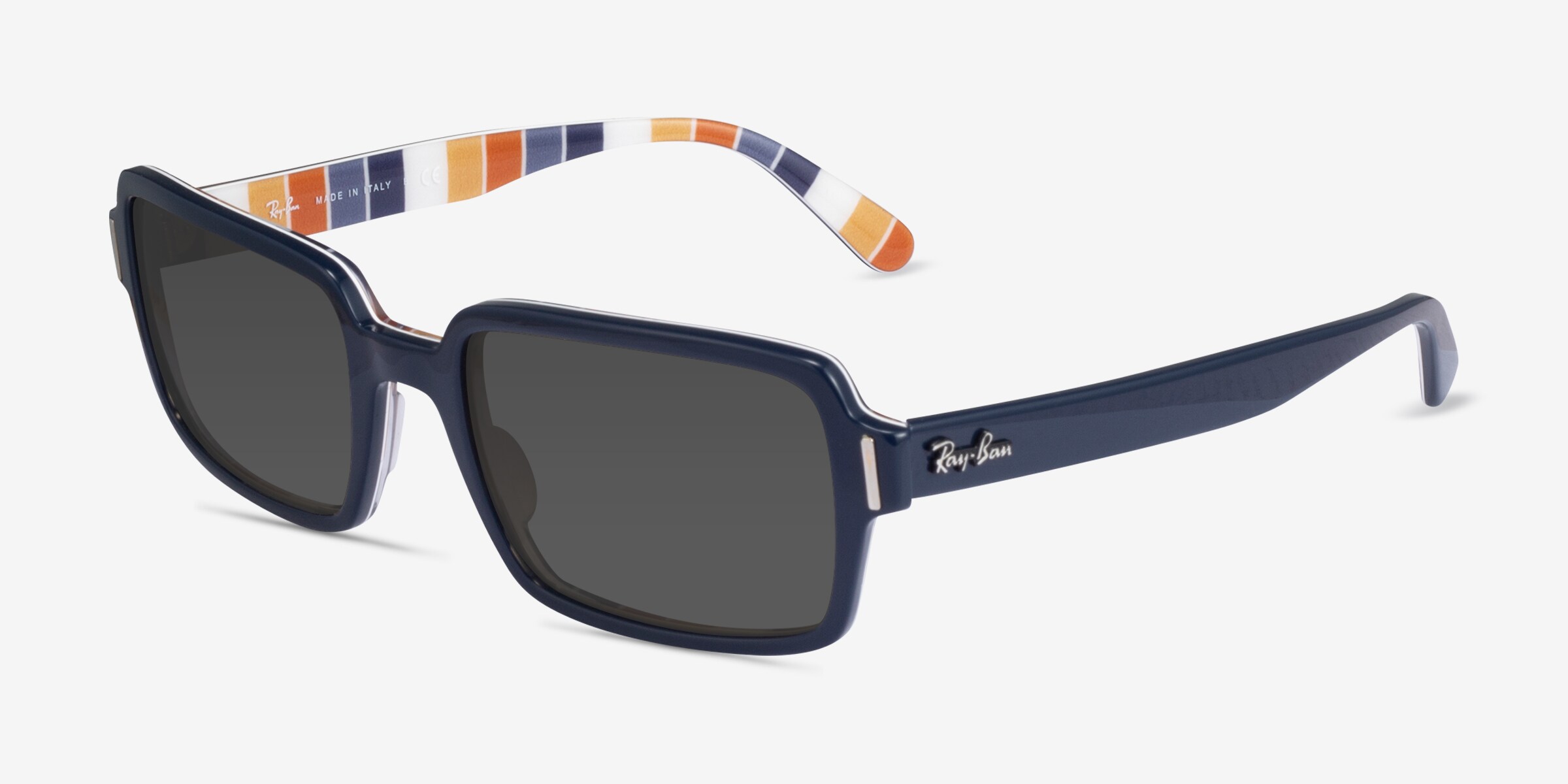 Ray Ban Benji Sunglasses - Rb2189 Polished Black/Blue Gradient Grey Ray-Ban Unisex Sunglasses Benji Black Blue Gradient Grey  main image 2