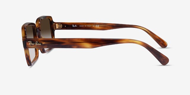 Ray-Ban RB2189 Benji Striped Tortoise AcetateSunglass Frames from EyeBuyDirect, Side View