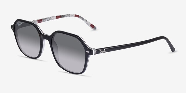 Ray-Ban RB2194 John Black AcetateSunglass Frames from EyeBuyDirect, Angle View