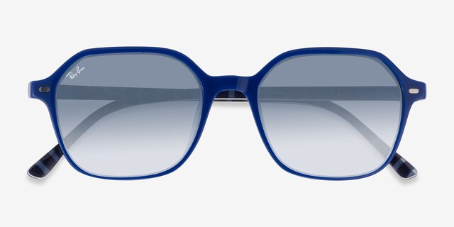 Ray-Ban RB2194 John Vichy Blue White AcetateSunglass Frames from EyeBuyDirect, Closed View