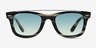 Ray-Ban RB4540 Striped Gray PlasticSunglass Frames from EyeBuyDirect, Front View