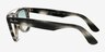 Ray-Ban RB4540 Striped Gray PlasticSunglass Frames from EyeBuyDirect, Side View