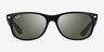 Ray-Ban RB2132 Wayfarer Rubber Black PlasticSunglass Frames from EyeBuyDirect, Front View