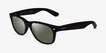 Ray-Ban RB2132 Wayfarer Rubber Black PlasticSunglass Frames from EyeBuyDirect, Angle View