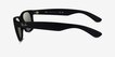 Ray-Ban RB2132 Wayfarer Rubber Black PlasticSunglass Frames from EyeBuyDirect, Side View