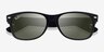 Ray-Ban RB2132 Wayfarer Rubber Black PlasticSunglass Frames from EyeBuyDirect, Closed View