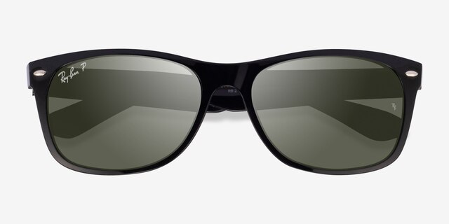 Ray-Ban RB2132 Wayfarer Shiny Black PlasticSunglass Frames from EyeBuyDirect, Closed View