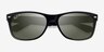 Ray-Ban RB2132 Wayfarer Shiny Black PlasticSunglass Frames from EyeBuyDirect, Closed View