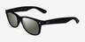 Ray-Ban RB2132 Wayfarer Rubber Matte Black PlasticSunglass Frames from EyeBuyDirect, Angle View