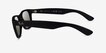 Ray-Ban RB2132 Wayfarer Rubber Matte Black PlasticSunglass Frames from EyeBuyDirect, Side View