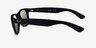 Ray-Ban RB2132 Wayfarer Rubber Matte Black PlasticSunglass Frames from EyeBuyDirect, Side View