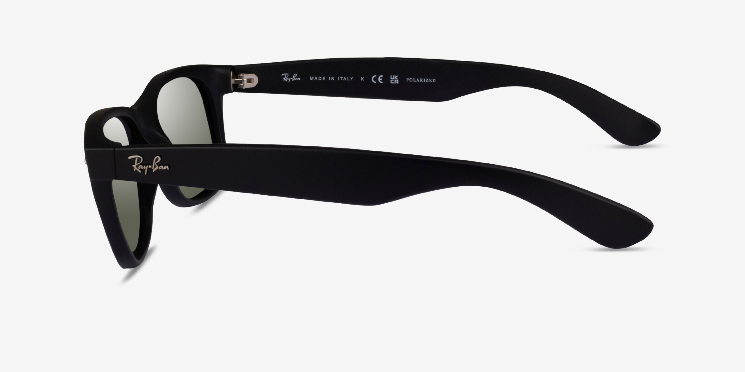 RayBan RB2132 Wayfarer Wayfarer Rubber Matte Black Frame