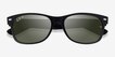 Ray-Ban RB2132 Wayfarer Rubber Matte Black PlasticSunglass Frames from EyeBuyDirect, Closed View
