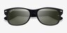 Ray-Ban RB2132 Wayfarer Rubber Matte Black PlasticSunglass Frames from EyeBuyDirect, Closed View