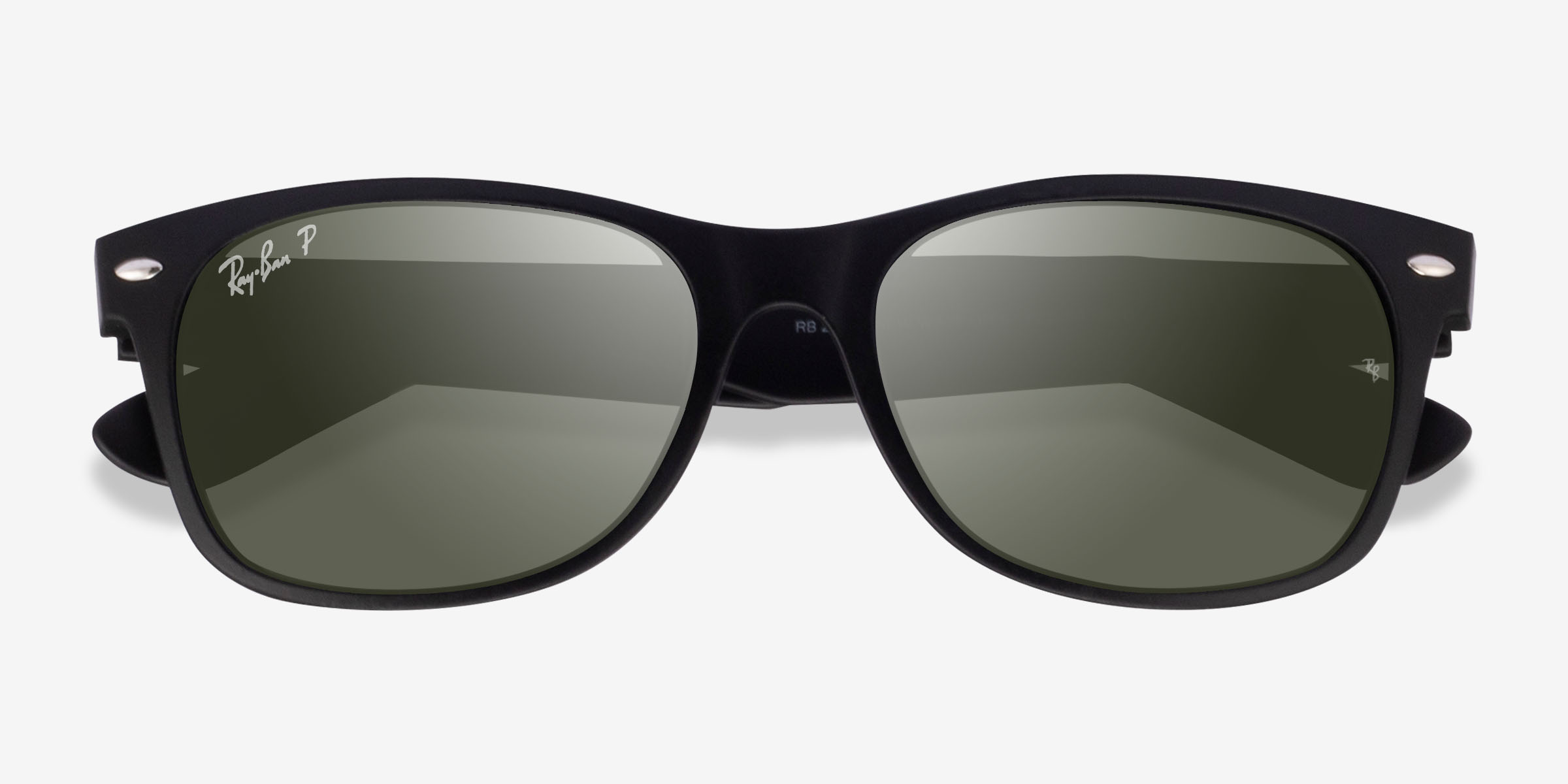 RayBan RB2132 Wayfarer Wayfarer Rubber Matte Black Frame