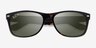 Ray-Ban RB2132 Wayfarer Tortoise PlasticSunglass Frames from EyeBuyDirect, Closed View