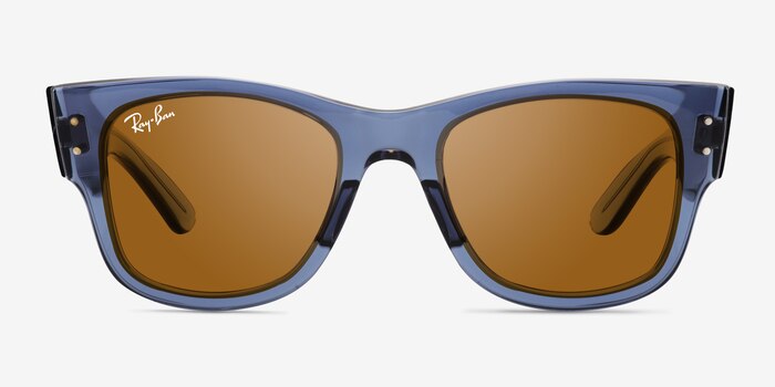 Ray-Ban RB0840S Transparent Blue Plastic Sunglass Frames from EyeBuyDirect