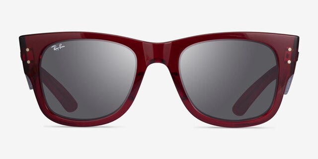 Ray-Ban RB0840S Transparent Red PlasticSunglass Frames from EyeBuyDirect, Front View