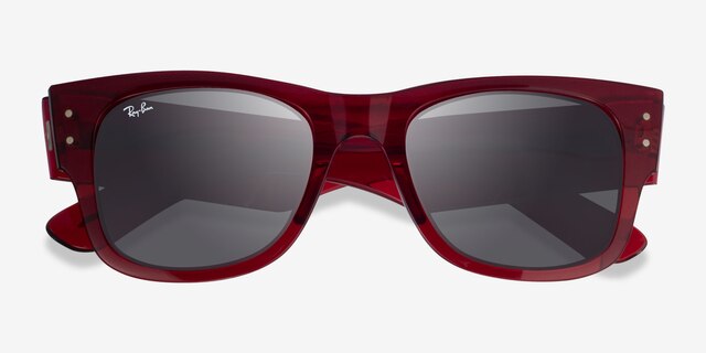 Ray-Ban RB0840S Transparent Red PlasticSunglass Frames from EyeBuyDirect, Closed View