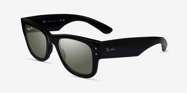 Ray-Ban RB0840S Black PlasticSunglass Frames from EyeBuyDirect, Angle View