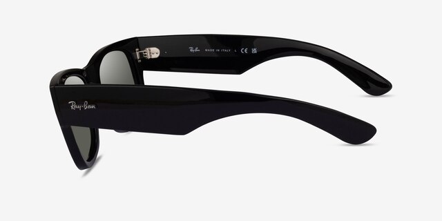 Ray-Ban RB0840S Black PlasticSunglass Frames from EyeBuyDirect, Side View