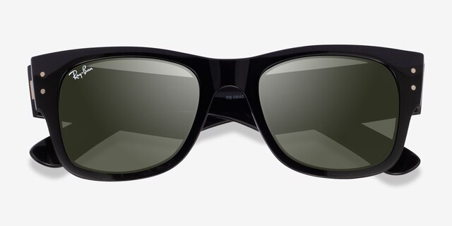 Ray-Ban RB0840S Black PlasticSunglass Frames from EyeBuyDirect, Closed View
