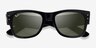 Ray-Ban RB0840S Black PlasticSunglass Frames from EyeBuyDirect, Closed View
