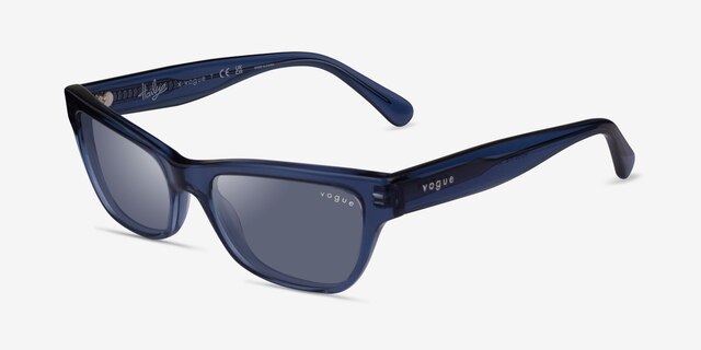 Vogue Eyewear VO5514S Clear Blue AcetateSunglass Frames from EyeBuyDirect, Angle View