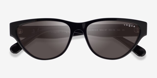 Vogue Eyewear VO5513S Black AcetateSunglass Frames from EyeBuyDirect, Closed View