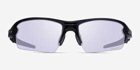 Oakley OO9271 Flak 2.0 Polished Black Plastique Soleil de Lunette de vue d'EyeBuyDirect, Vue de Face