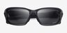 Oakley Straightlink Gray Smoke PlasticSunglass Frames from EyeBuyDirect, Closed View