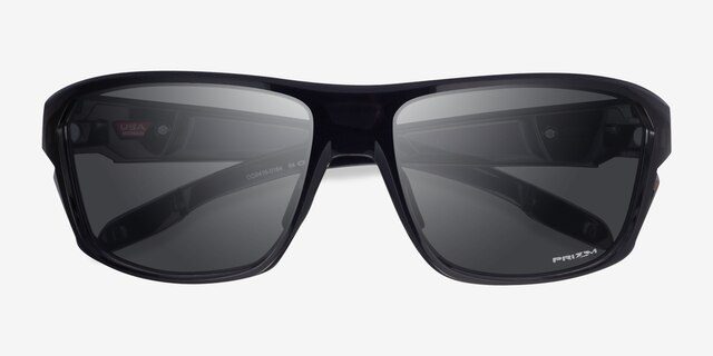 Oakley Split Shot Black Ink PlasticSunglass Frames from EyeBuyDirect, Closed View