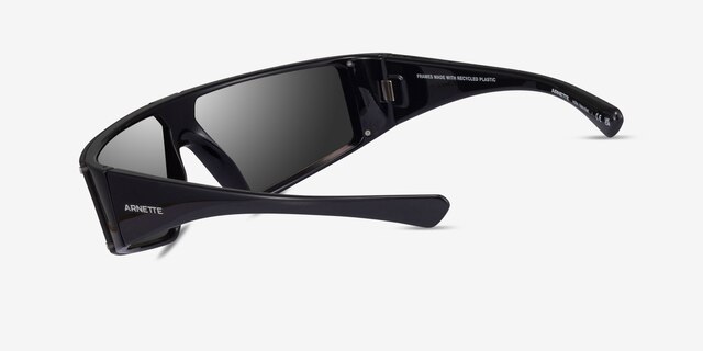 ARNETTE Saturnya Black PlasticSunglass Frames from EyeBuyDirect, Side View
