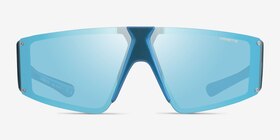 ARNETTE Saturnya Shiny Blue Plastique Soleil de Lunette de vue d'EyeBuyDirect, Vue de Face