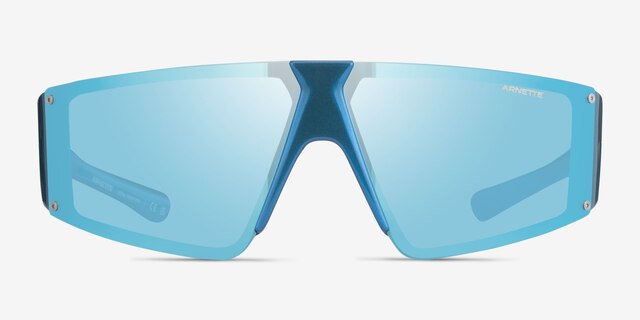 ARNETTE Saturnya Shiny Blue PlasticSunglass Frames from EyeBuyDirect, Front View