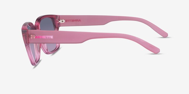 ARNETTE Hamie Transparent Pink PlasticSunglass Frames from EyeBuyDirect, Side View