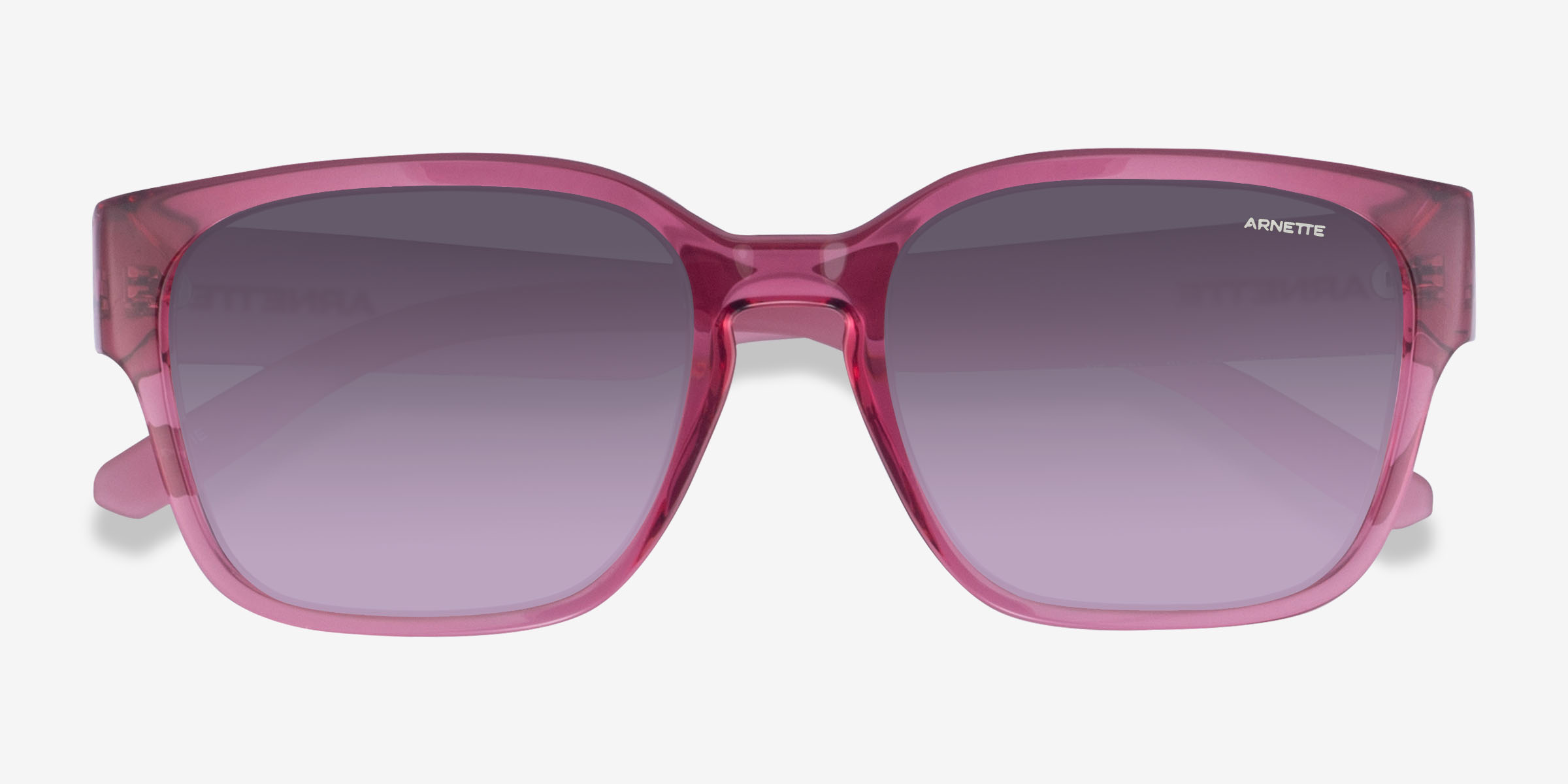 ARNETTE Hamie - Square Transparent Pink Frame Sunglasses For Women ...