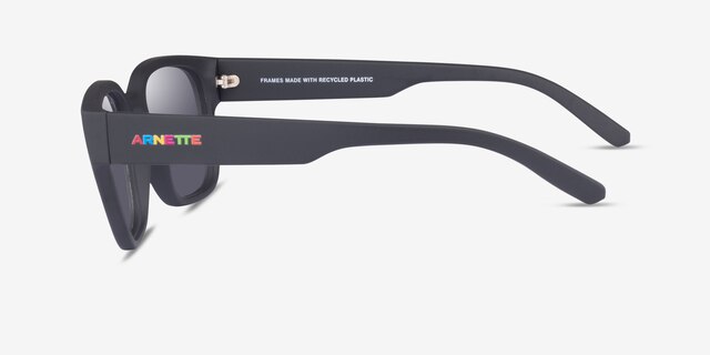 ARNETTE Hamie Matte Black PlasticSunglass Frames from EyeBuyDirect, Side View