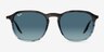 Ray-Ban RB2203 Striped Gray Blue AcetateSunglass Frames from EyeBuyDirect, Front View