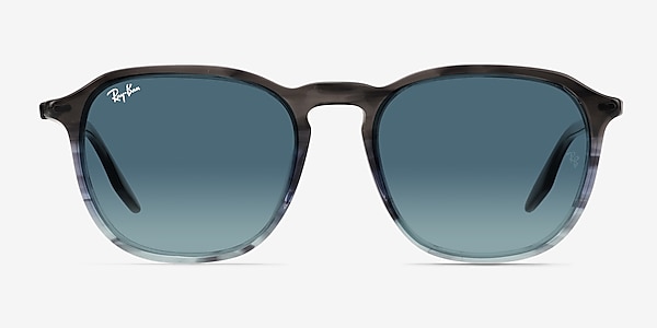 Ray-Ban RB2203 Striped Gray Blue Acetate Sunglass Frames