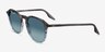 Ray-Ban RB2203 Striped Gray Blue AcetateSunglass Frames from EyeBuyDirect, Angle View