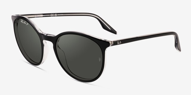 Ray-Ban RB2204 Black AcetateSunglass Frames from EyeBuyDirect, Angle View