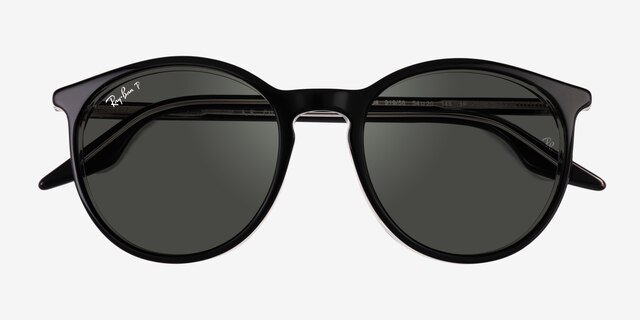 Ray-Ban RB2204 Black AcetateSunglass Frames from EyeBuyDirect, Closed View